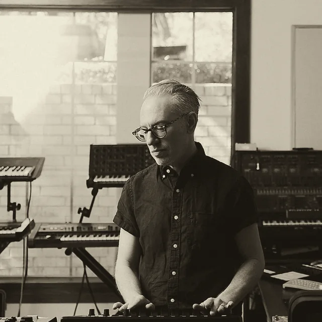 Tony Hoffer in his studio