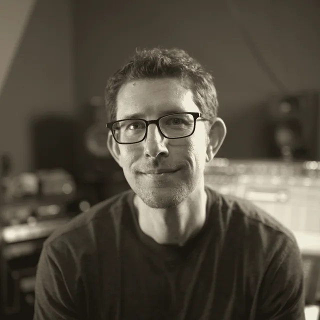 Travis Ference in his studio